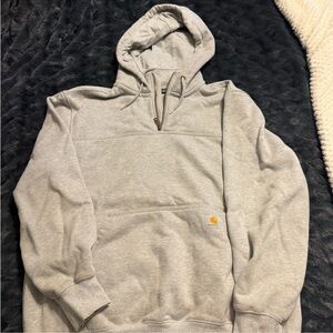 Carhartt Rain Defender 1/4 Zip Gray Hoodie XL